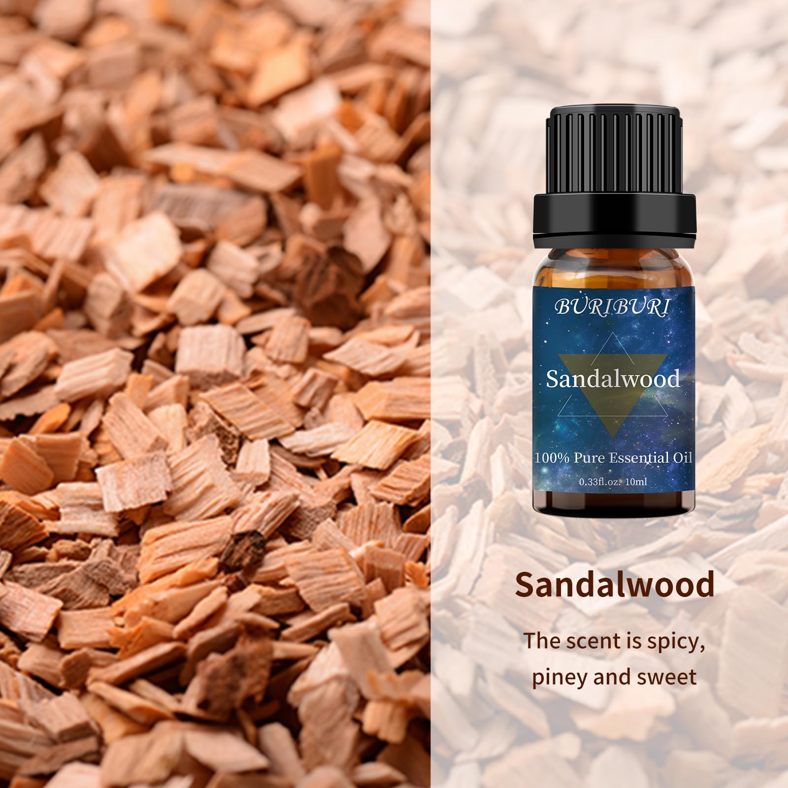 BURIBURI Botella ambar rosa 10 ml, protege el aceite y mantiene aroma.
