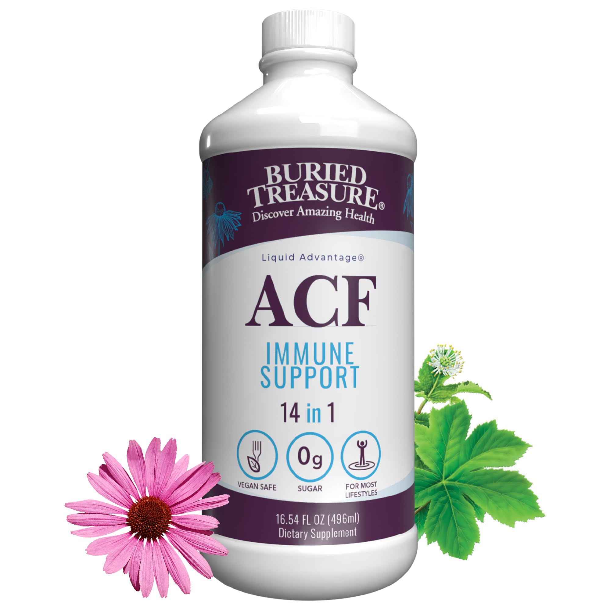 Buried Treasure ACF Avanzado: botella de formato líquido para apoyo inmunitario diario