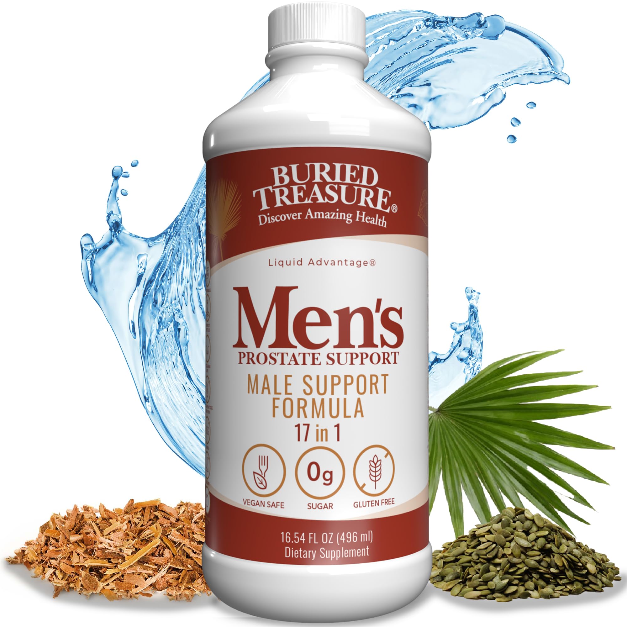 Buried Treasure Prostate Complete botella para uso diario