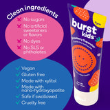 Burst envase reciclable BPA-free, empaque sostenible para cuidado dental infantil