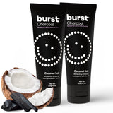 Burst pasta dental carbón activado para blanqueamiento suave en casa