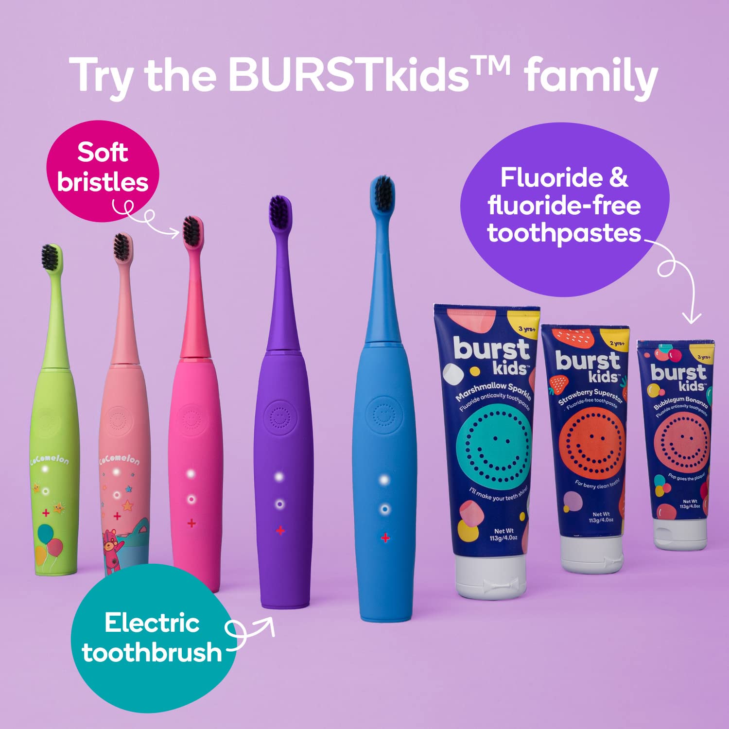 Tubo reciclable sin BPA de Burst para niños