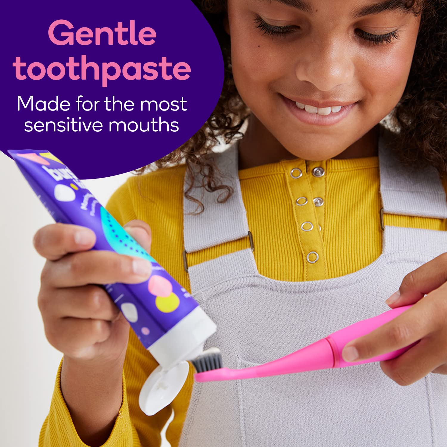 Burst pasta dental para uso diario, ideal para rutina familiar