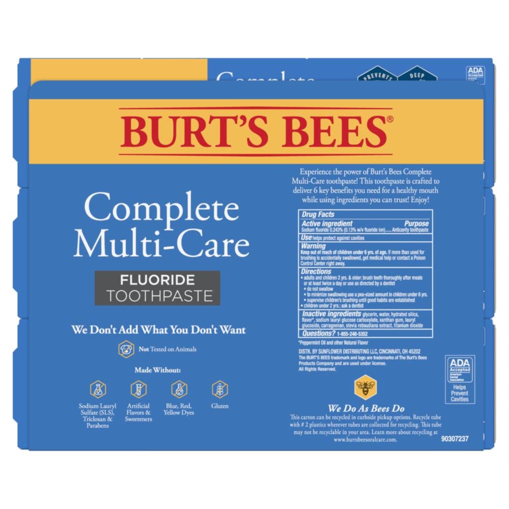 Burt's Bees Complete Multi-Care, aliento fresco tras cada cepillado