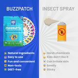 BuzzPatch dura entre 24 y 72 horas, protección continua.