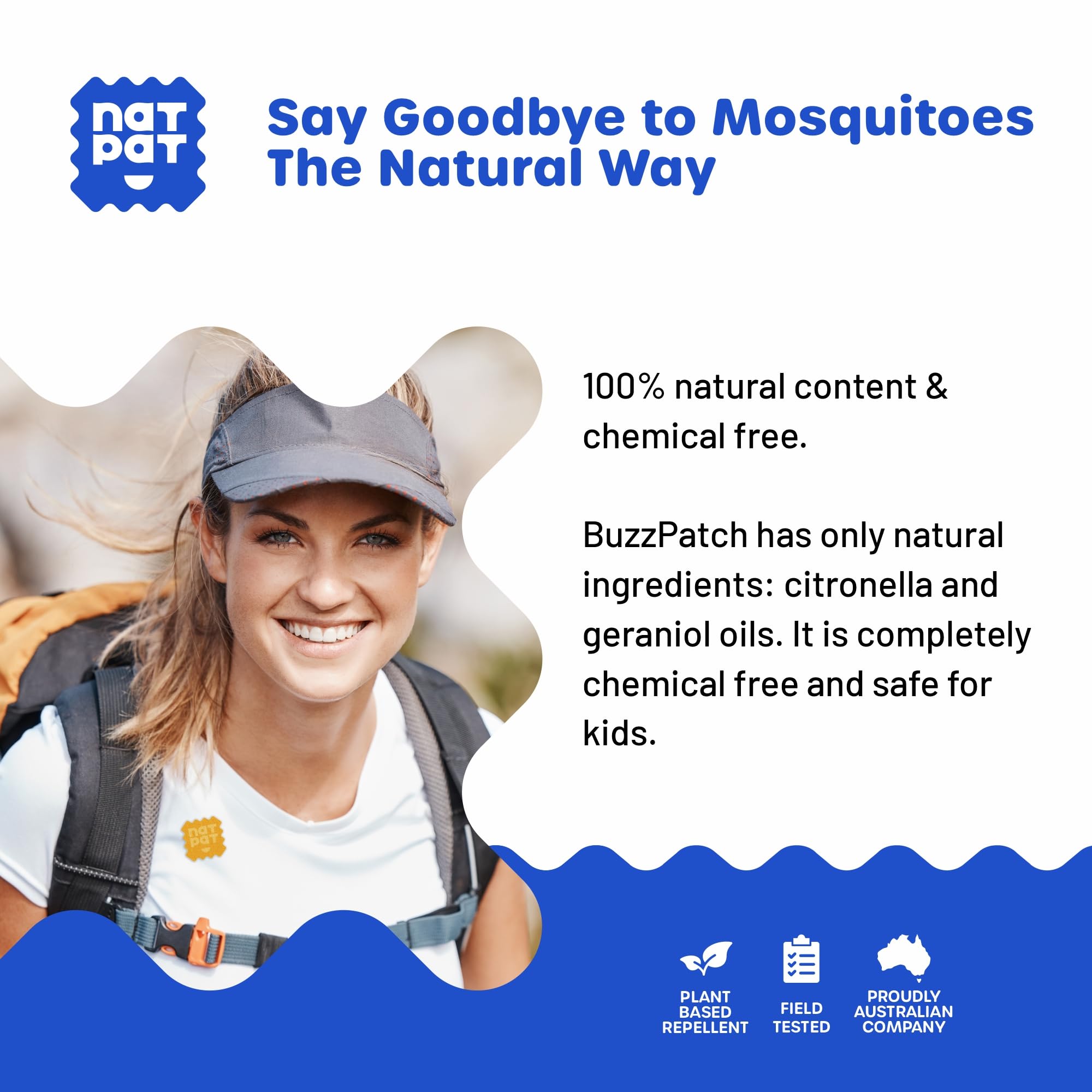 BuzzPatch envase reutilizable: conservación de parches para próximas salidas.