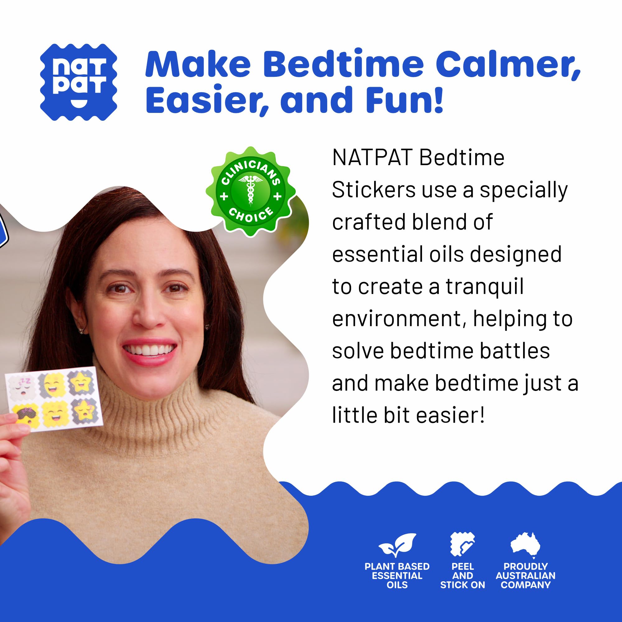 Parche Sleepy Patch BUZZPATCH NatPat para adultos, favorece relajación y calma mental.