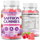 BVIVLOO Saffron Gummies: bote para uso diario y equilibrio emocional.