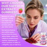 BVIVLOO Saffron Gummies: envase de 60 gomitas para uso diario.