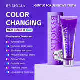 BYMOLIA blanqueante suave con menta fresca, primer plano.