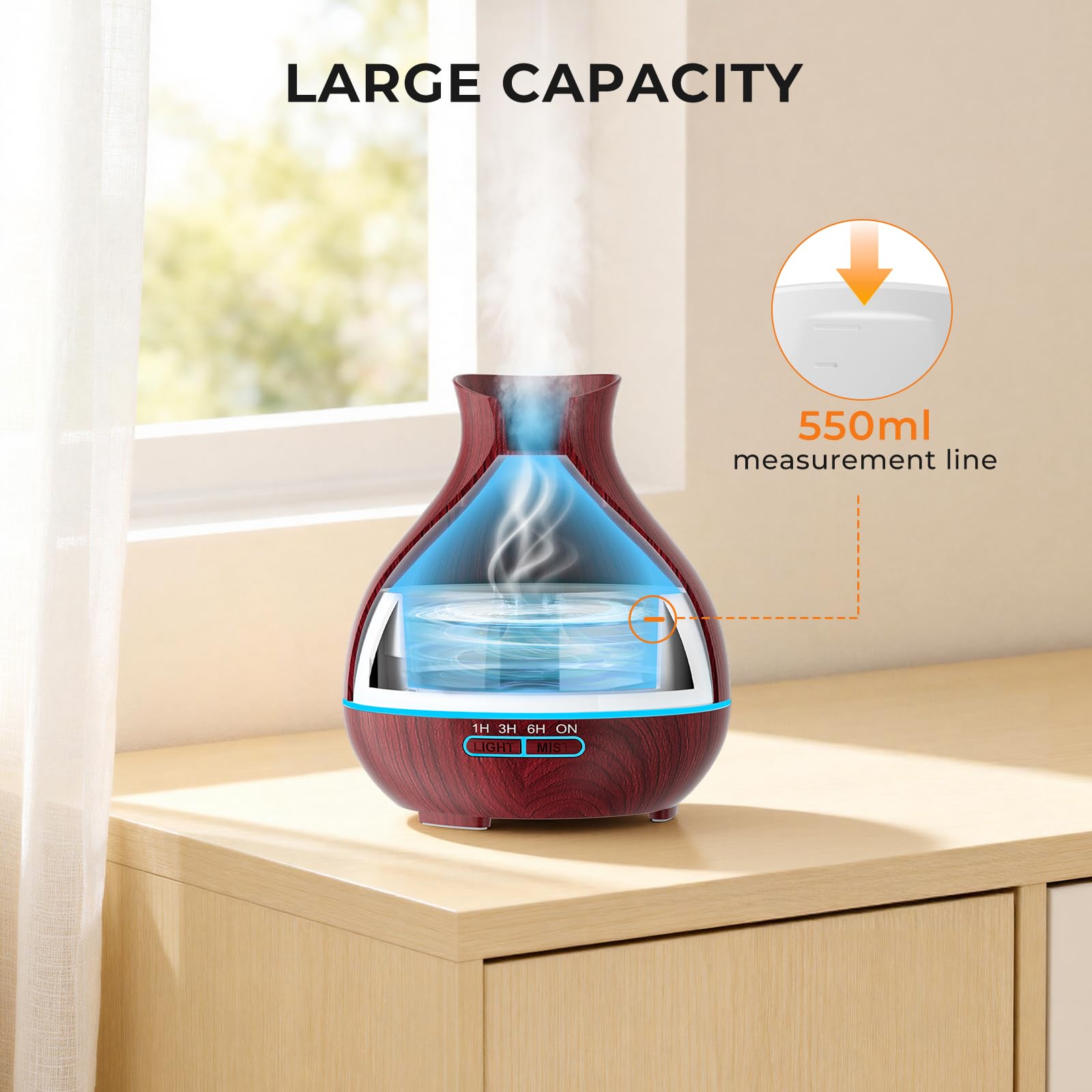 BZseed difusor cubre hasta 44 m² en habitaciones grandes