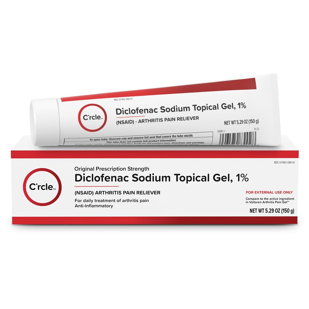 C'rcle Diclofenaco Gel, envase de 150 g para alivio tópico diario.