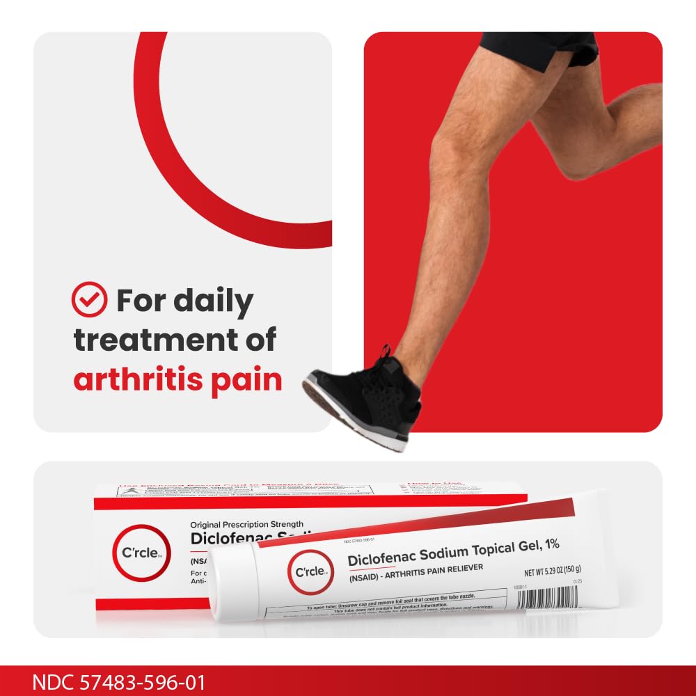 C'rcle Diclofenaco Gel, aplicación en codos y antebrazos para movimientos más suaves.