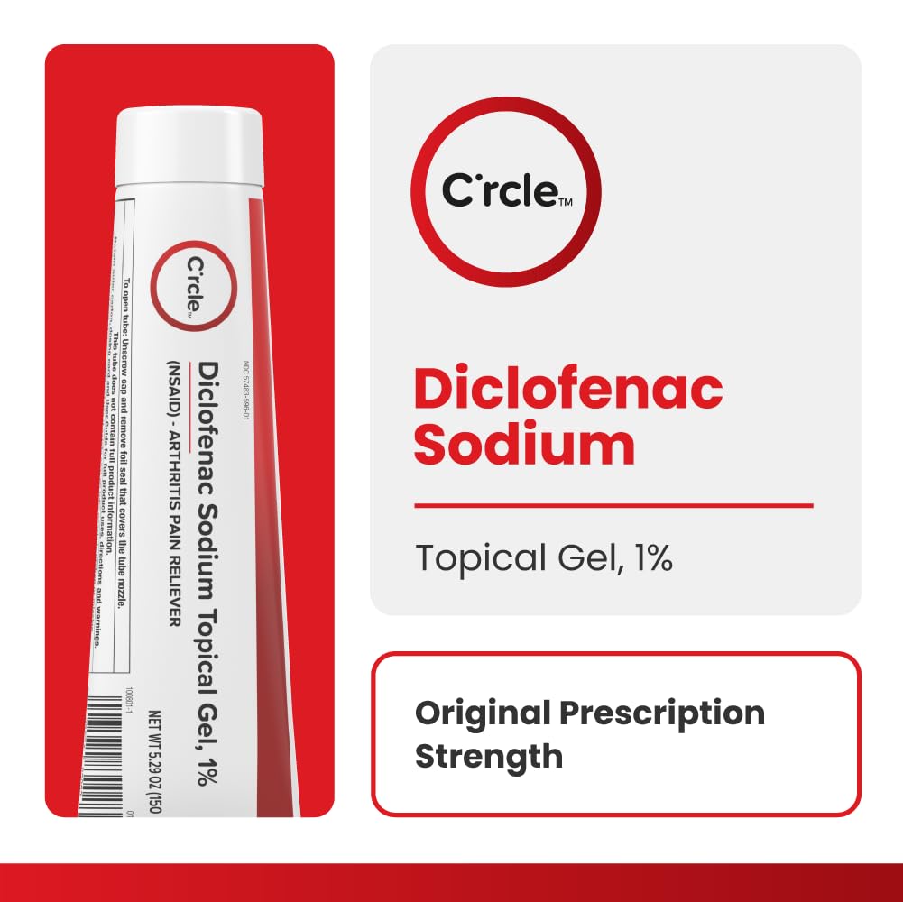 C'rcle Diclofenaco Gel, aplicación en manos con dolor para mayor movilidad.