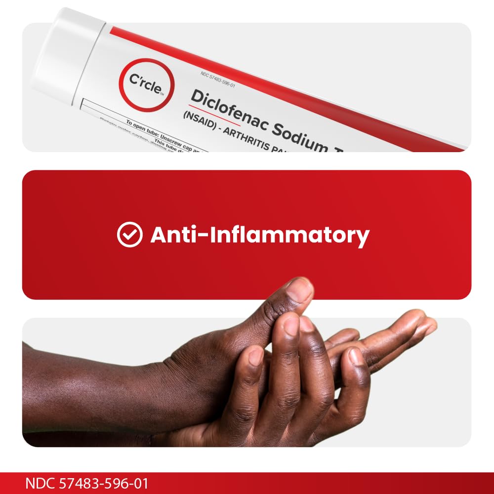 C'rcle Diclofenaco Gel, gel tópico de acción rápida para dolor articular puntual.