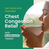 C'rcle Guaifenesin 1200 mg gráfico de 12 horas para alivio sostenido.