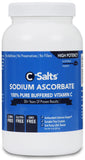 C-Salts polvo sodio-ascorbato en bote para hidratación suave.