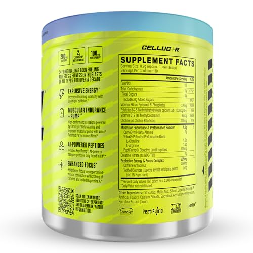 C4 Original, PeptiPump IA para impulso de rendimiento en cada repetición.