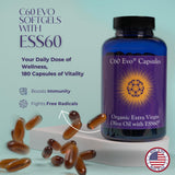 C60 Evo cápsulas gel suave con aceite de oliva virgen extra para uso diario
