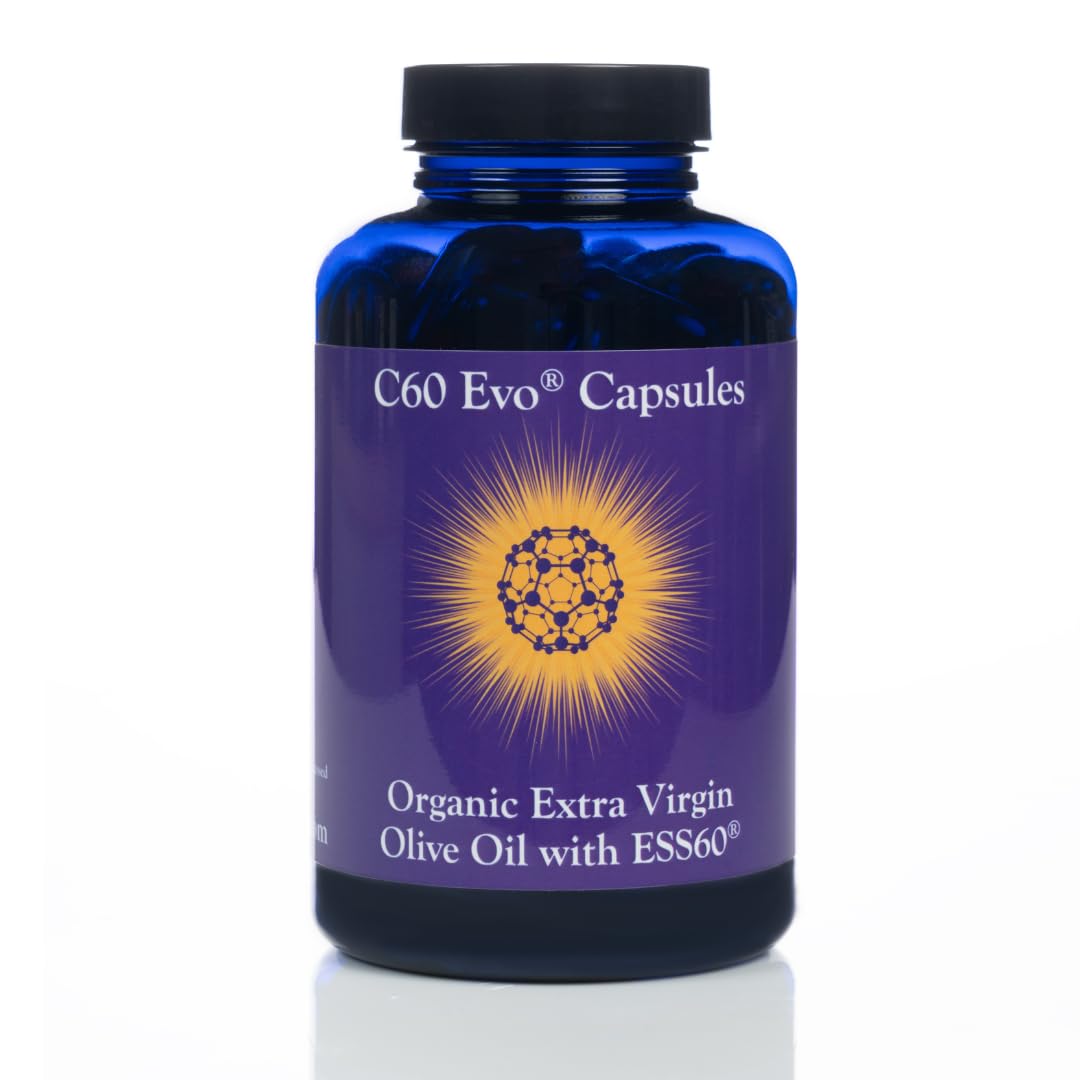 C60 Evo ESS60 cápsulas gel suave con aceite de oliva virgen para energía diaria