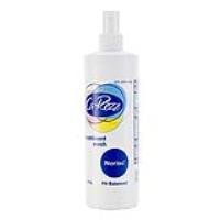 Ca-Rezz NoRisc No Rinse Wash en atomizador, limpieza rápida y desodorización sin alcohol para uso diario.