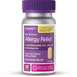 Cabinet Fexofenadina Hcl 180 mg, envase con tabletas para uso diario.