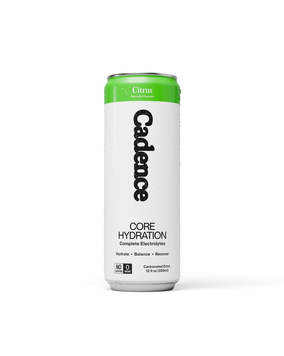 Cadence Electrolyte Citrus, botella 355ml lista para hidratación durante entrenos o días activos.