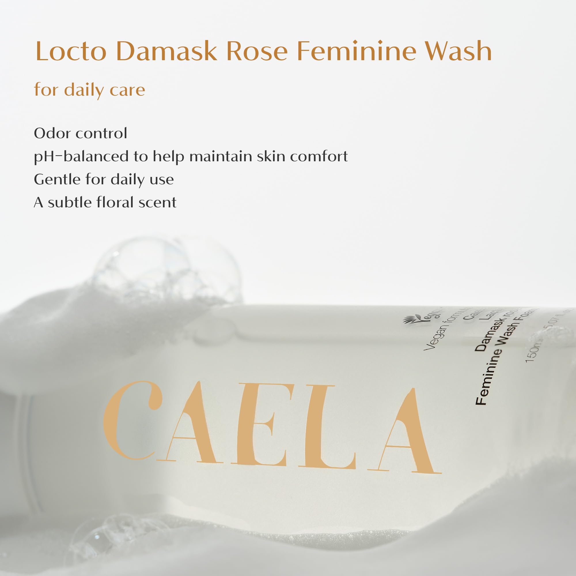 Caela Lavado Íntimo: textura suave que brinda sensación fresca.