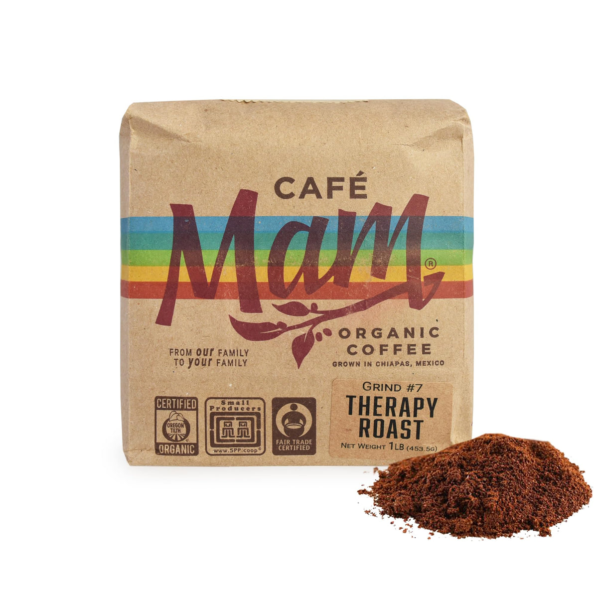 Cafe Mam, empaque compostable, café terapéutico para enema con frescura y sostenibilidad