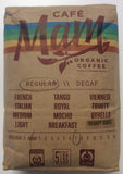 Café Mam Enema Orgánico, tostado ligero, aroma suave.