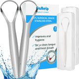 Cafhelp limpiador de lengua, acero 304, limpieza rápida y segura.