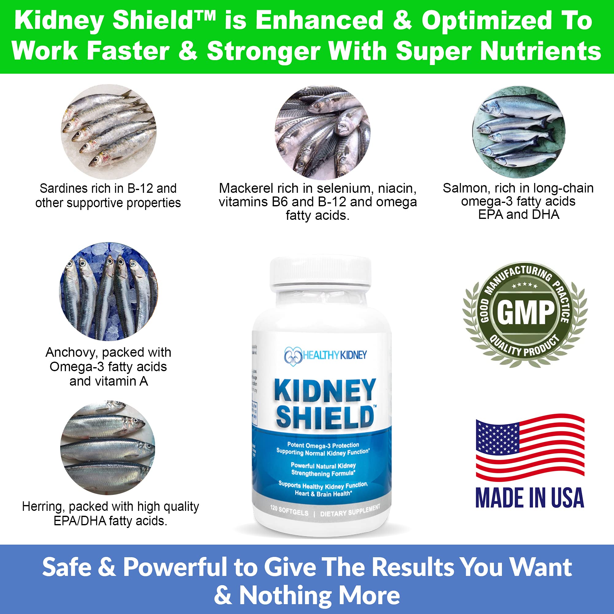 Caja del pack Kidney Restore y Kidney Shield para soporte diario renal.