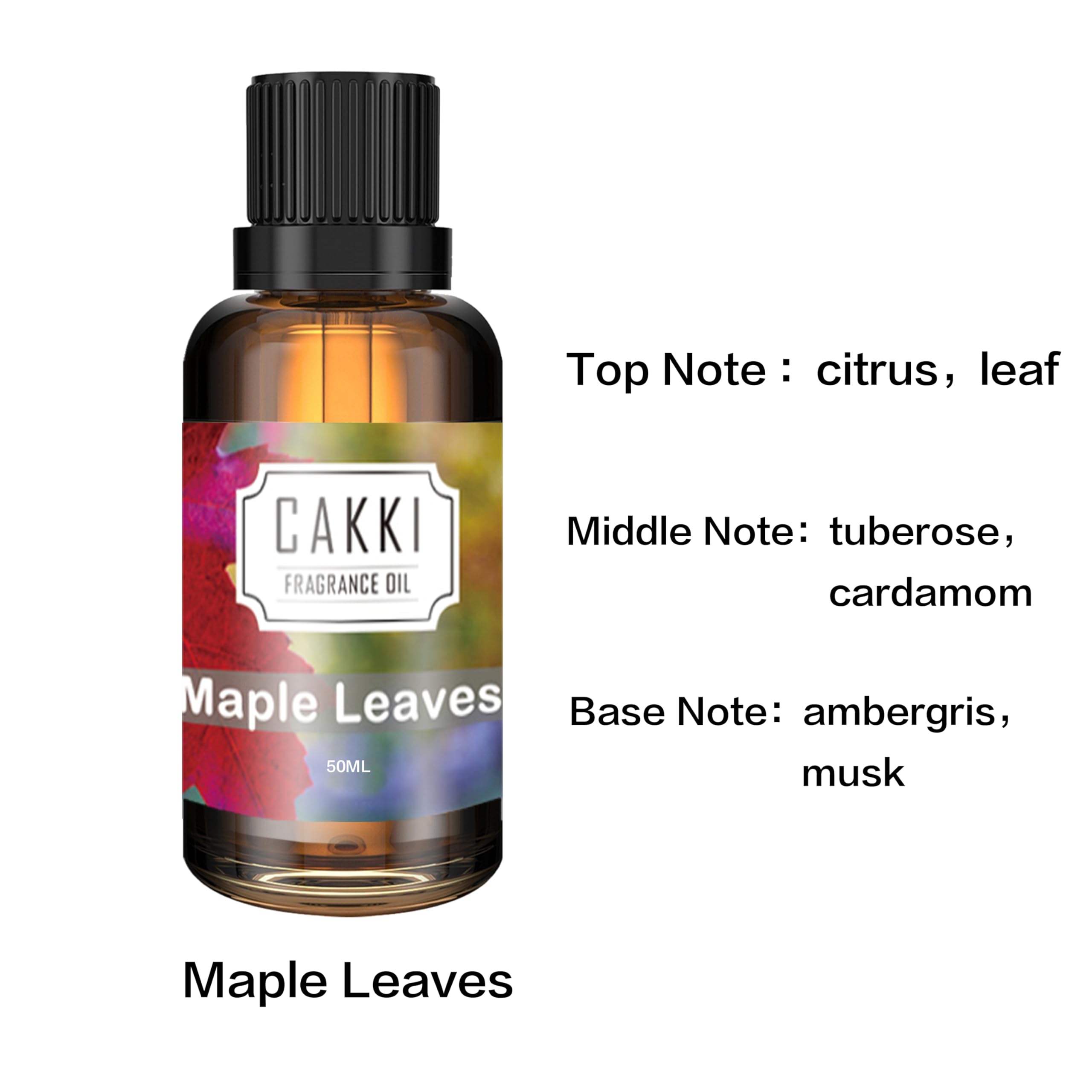 CAKKI aceites esenciales para difusor, bote ambar 50 ml, aroma duradero