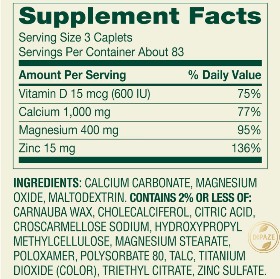 Generic-calcio-magnesio-zinc-d3, cápsulas para dientes y huesos sanos