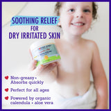 Aloe vera en crema California Baby para eczema, hidratación calmante.