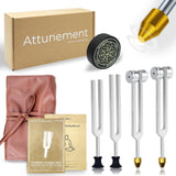 CALMCREST afinadores 128 Hz con base de masaje cristal para relajación muscular