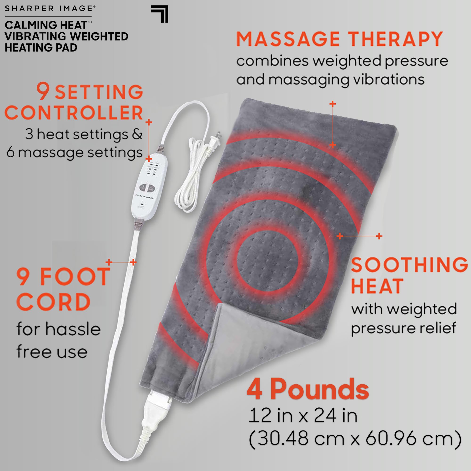 Calming Comfort en posición de uso sobre estómago para alivio focal