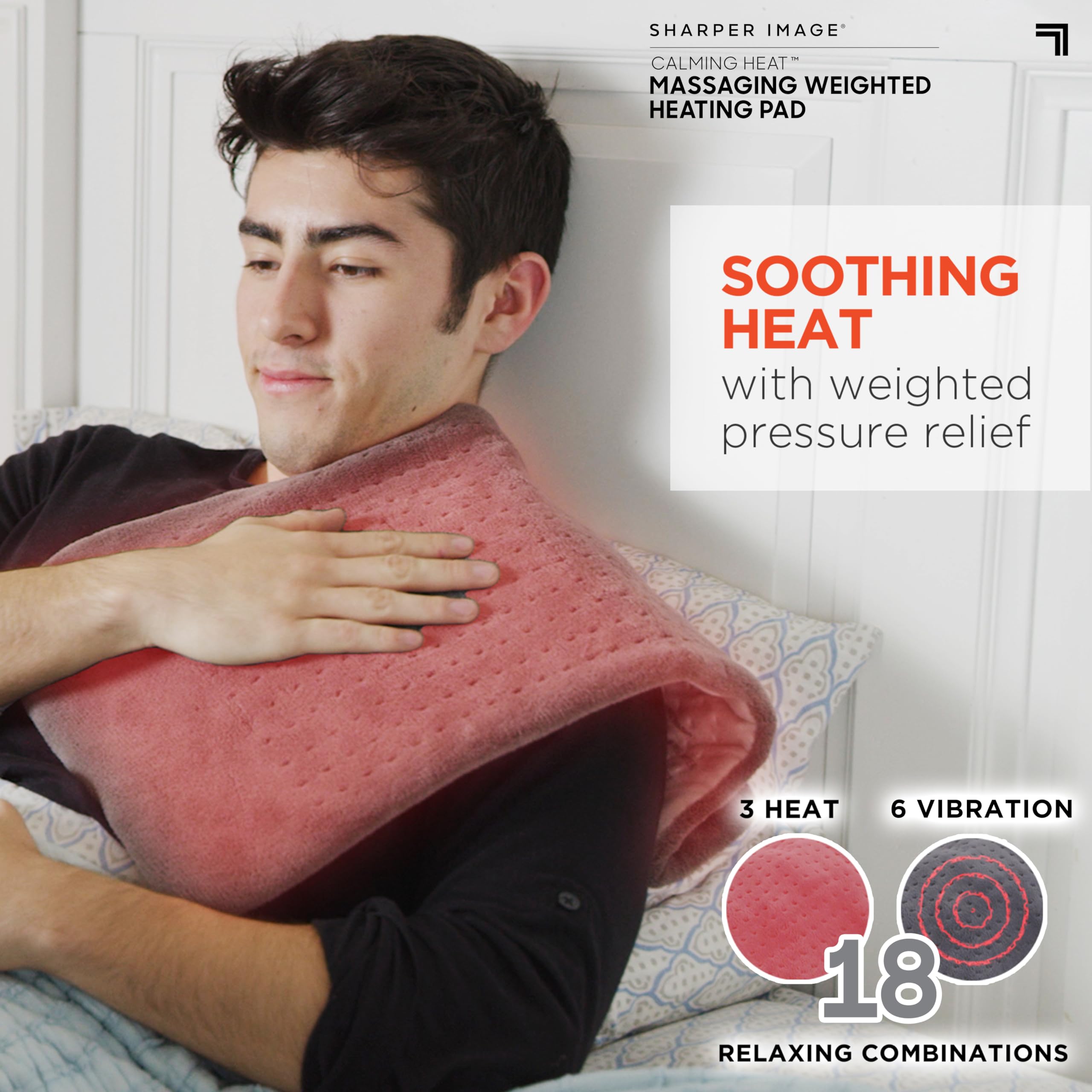 Calming Comfort con masaje vibratorio ajustable para mayor comodidad diaria