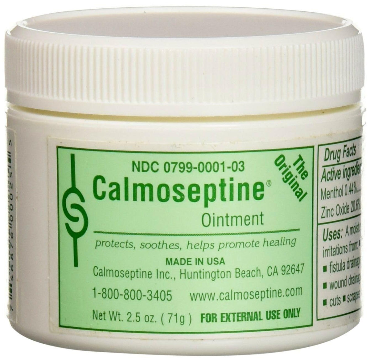 Calmosepti crema protectora en jarra de 2,5 oz para cuidado diario