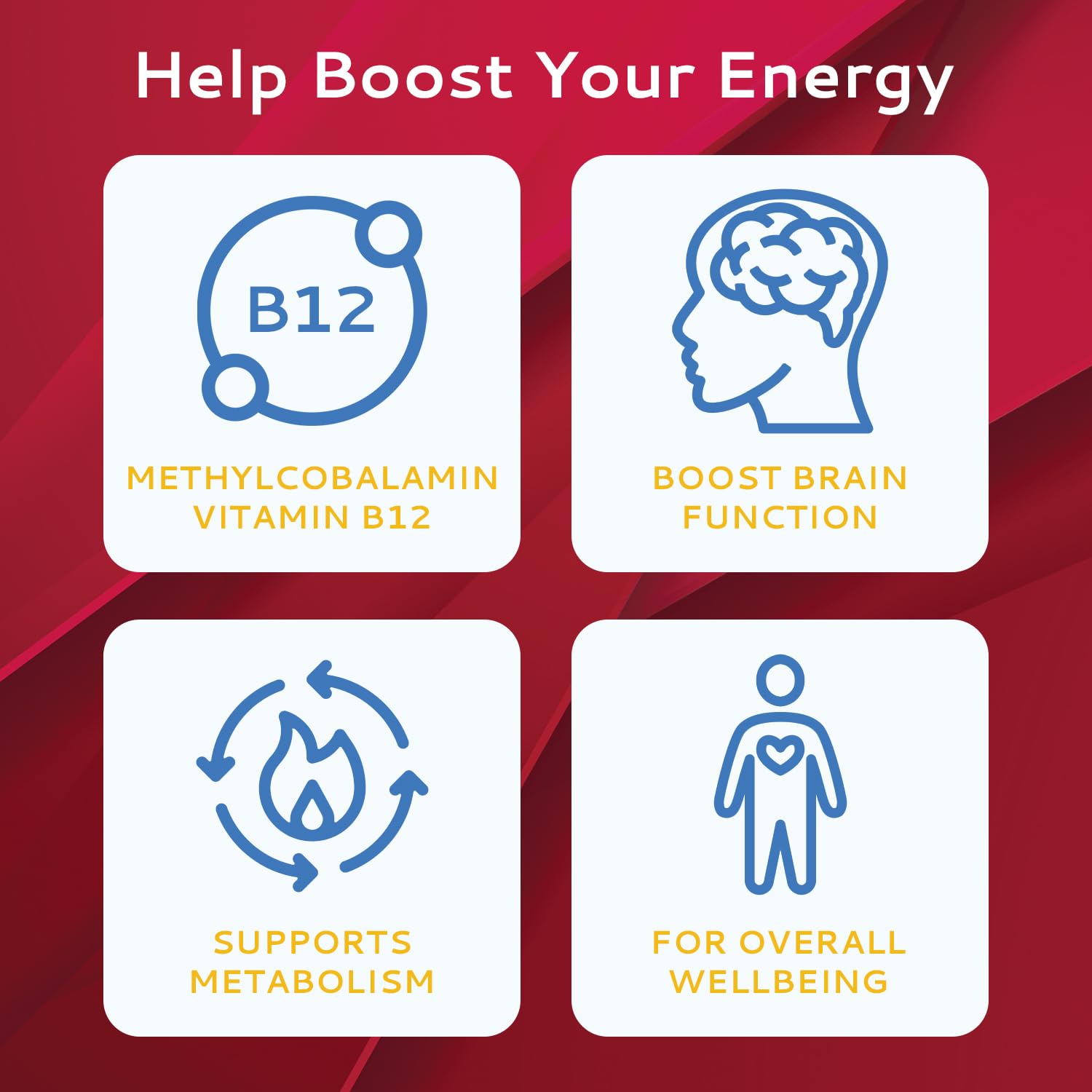 CALMOUR B12 Strips con 1500 mcg de methylcobalamin por tira