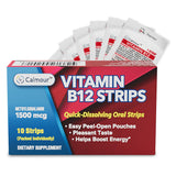 CALMOUR B12 Strips: disolución rápida en la lengua para energía diaria