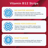 CALMOUR B12 Strips sin agua, opción práctica para llevar