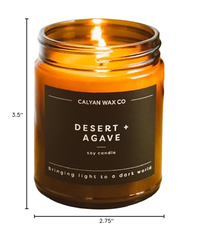 Calyan Wax Co. Desert & Agave ambiente hogareño con aroma lujoso