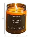 Calyan Wax Co. Desert & Agave ambiente hogareño con aroma lujoso
