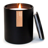 Calyan Wax Co. Desert & Agave en tarro negro, ideal para ambientes elegantes.