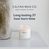 Vela Calyan Wax Co. en jarrón de vidrio grande de 8.8 oz.