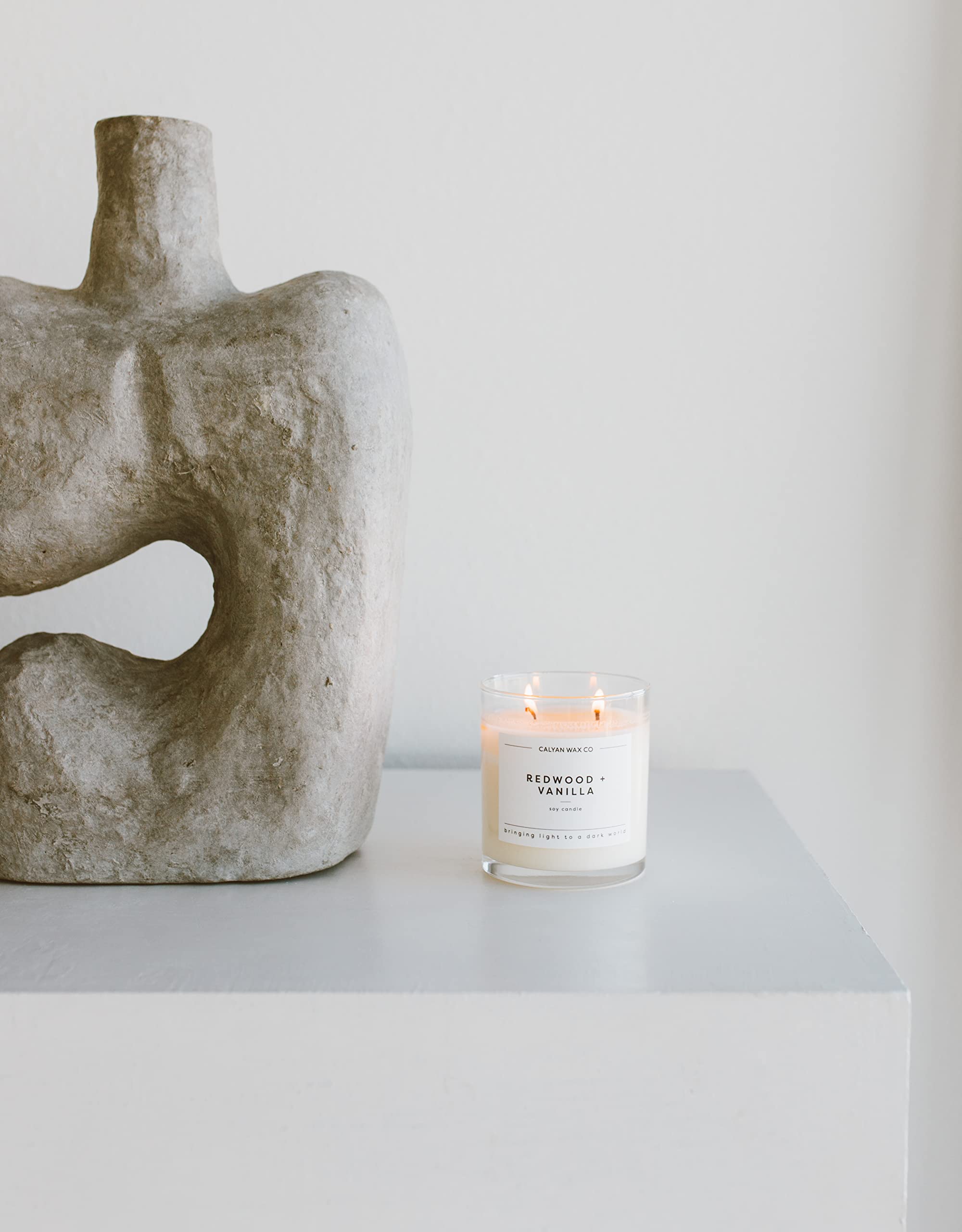 Calyan Wax Co vela de soya limpia, sin toxinas para uso consciente.