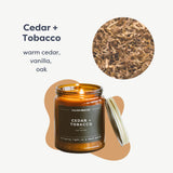 Calyan Wax Co. Vela de soya puro para fragancia suave y limpia.