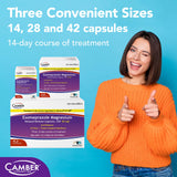 Camber Esomeprazol magnesio 20 mg, toma antes de las comidas para mayor comodidad.