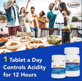 Camber Famotidina tabletas 20 mg, tomar con agua.